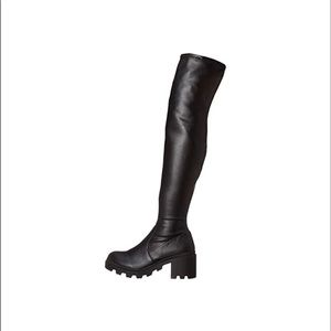 Steve Madden Dublin Black Over the Knee Boot
